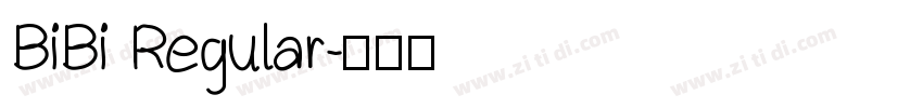 BiBi Regular字体转换
